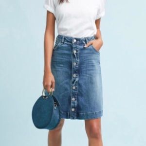McGuire A-Line Skirt Stretch Denim